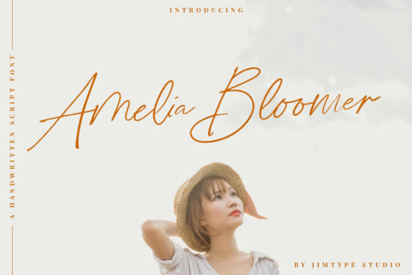 Amelia Bloomer: A Stylish Script Handwritten Font for Scroll-Stopping Visuals