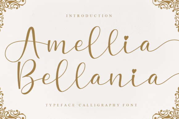Amellia Bellania: Elegant Script Handwritten Font for Small Business Branding
