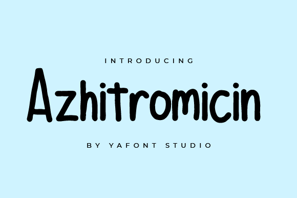Azhitromicin: A Simple Casual Handwritten Font for Digital Brands