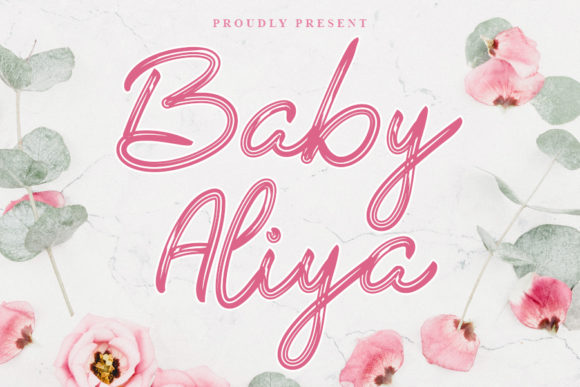 Baby Aliya: A Joyful Script Handwritten Font for Small Business Branding