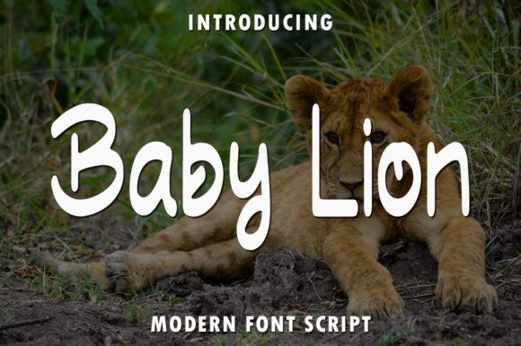 Baby Lion Font: Delicate & Elegant Script Handwritten Fonts