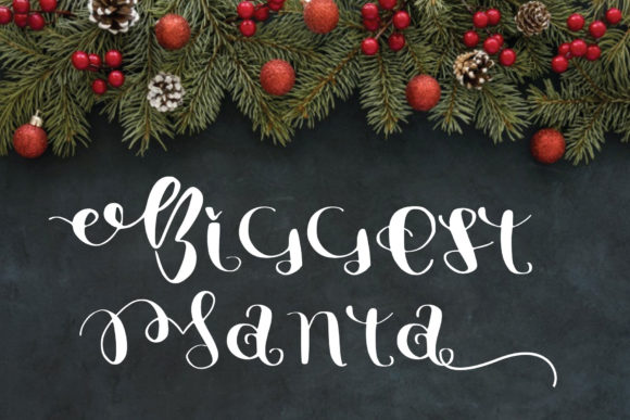Biggest Santa: A Delicate Script Handwritten Font for Digital Branding