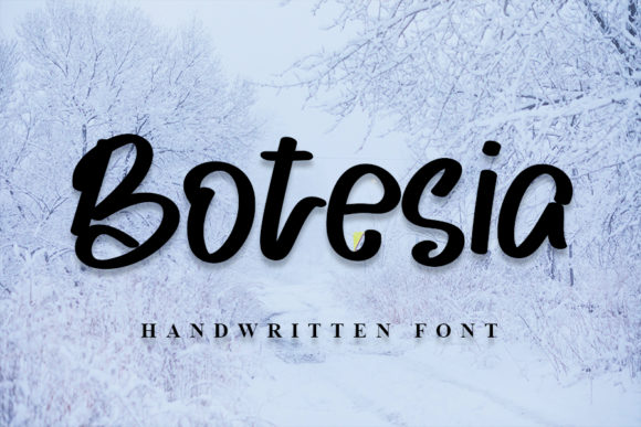 Botesia Font: A Cute & Trendy Script Handwritten Typeface for Small Businesses