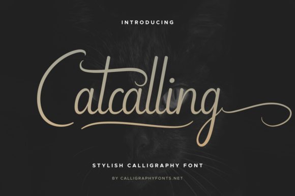 Catcalling Font: Elegant Script Handwritten Fonts for Digital Branding