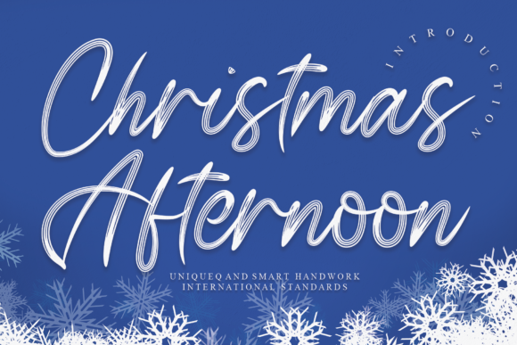 Christmas Afternoon Font for Warm, Elegant Campaigns