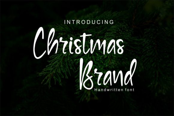 Christmas Brand Script Handwritten Font for Holiday Creatives