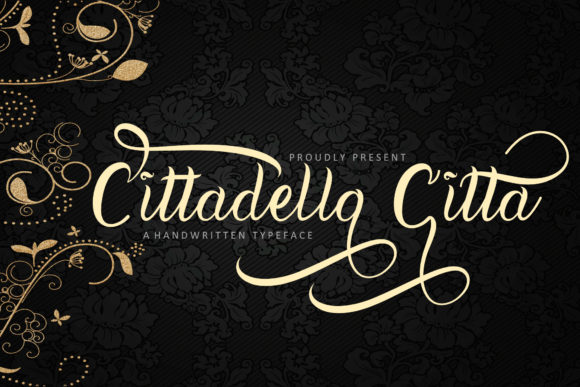 Cittadella Citta Script Handwritten Font for Romantic Branding