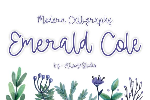 Emerald Cole: A Sweet & Delicate Script Handwritten Font