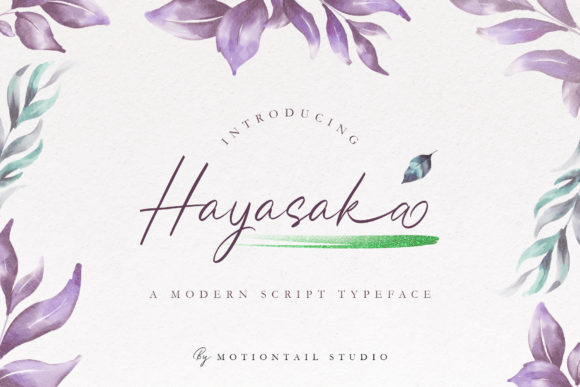 Hayasaka: A Script Handwritten Font That Makes Your Campaigns Instantly Recognizable