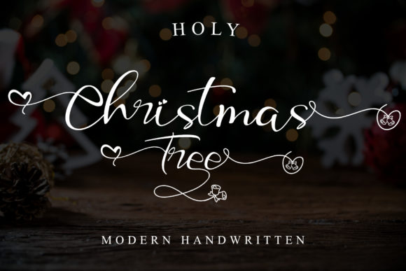 Holy Christmas Tree Font for Warm, Romantic Branding