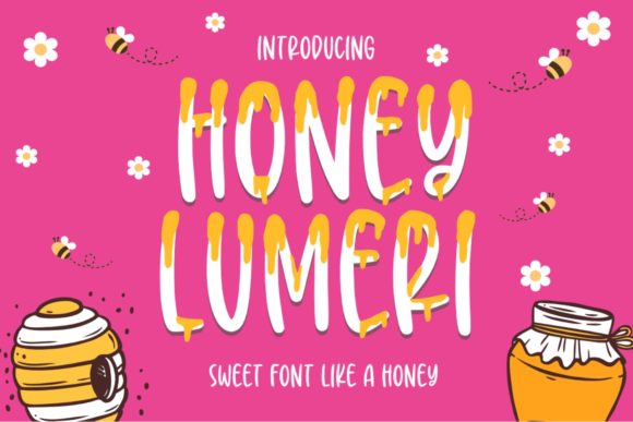 Honey Lumeri Script Handwritten Font for Happy, Honey-Themed Designs
