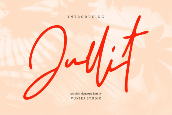 Jullit Script Handwritten Font for Crafters & Sellers