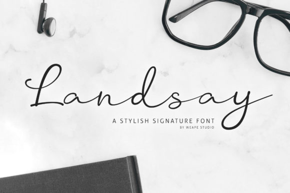 Landsay: A Stylish Calligraphy Font for Modern Brand Identity