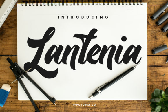 Lantenia: A Bold Handwritten Font for Digital Branding