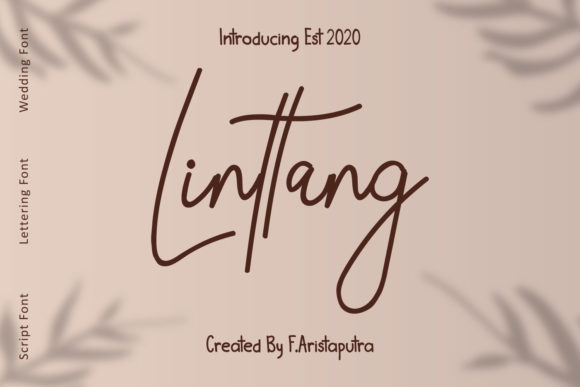 Linttang: An Elegant Handwritten Font for Modern Brand Identity