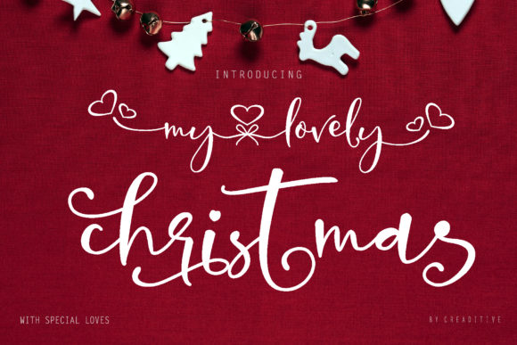 My Lovely Christmas Script Handwritten Font