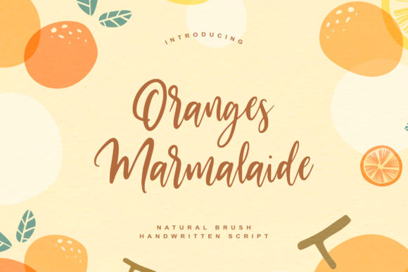 Oranges Marmalaide: A Timeless Script Handwritten Font for Editorial Warmth