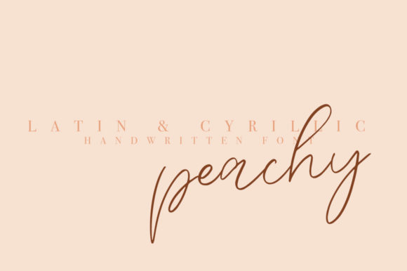 Peachy Font for Small Business Branding