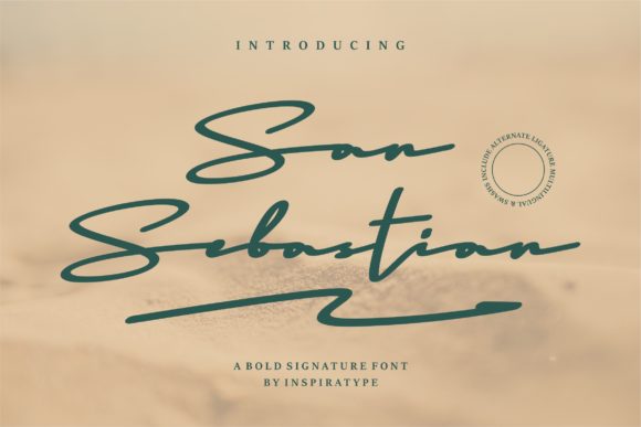 San Sebastian Script Handwritten Font for Elegant Digital Design