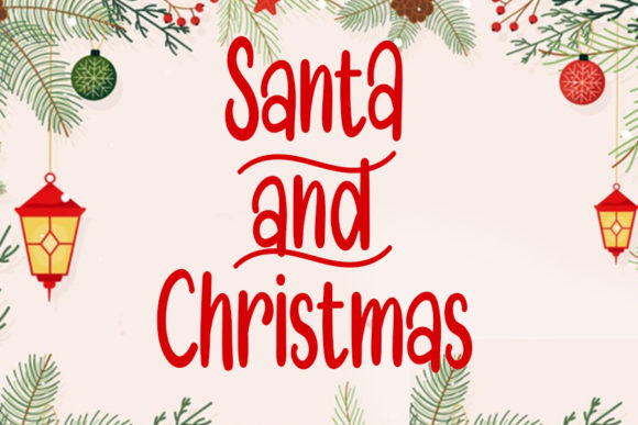 Santa and Christmas Font for Web Design