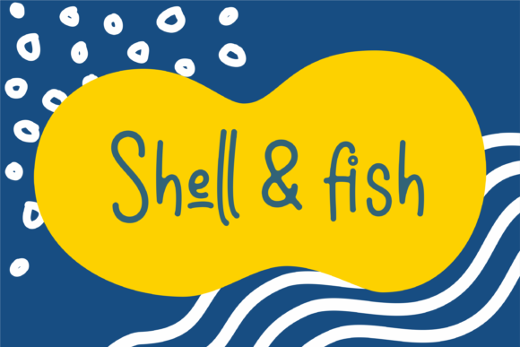 Shell Fish Font: A Simple & Natural Handwritten Typeface