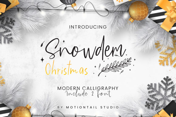 Snowdem Christmas Font for Handmade Holiday Magic