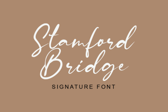 Stamford Bridge Script Handwritten Font for Makers