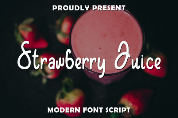 Strawberry Juice Font: A Cute Handwritten Script for Digital Brands